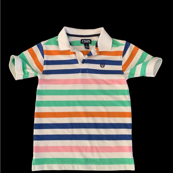 Chaps Boys Striped Polo Shirt - Picture 1 of 4